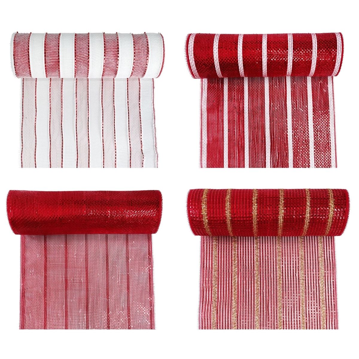 Christmas Tree Ribbon Wide Roll 9m Assorted