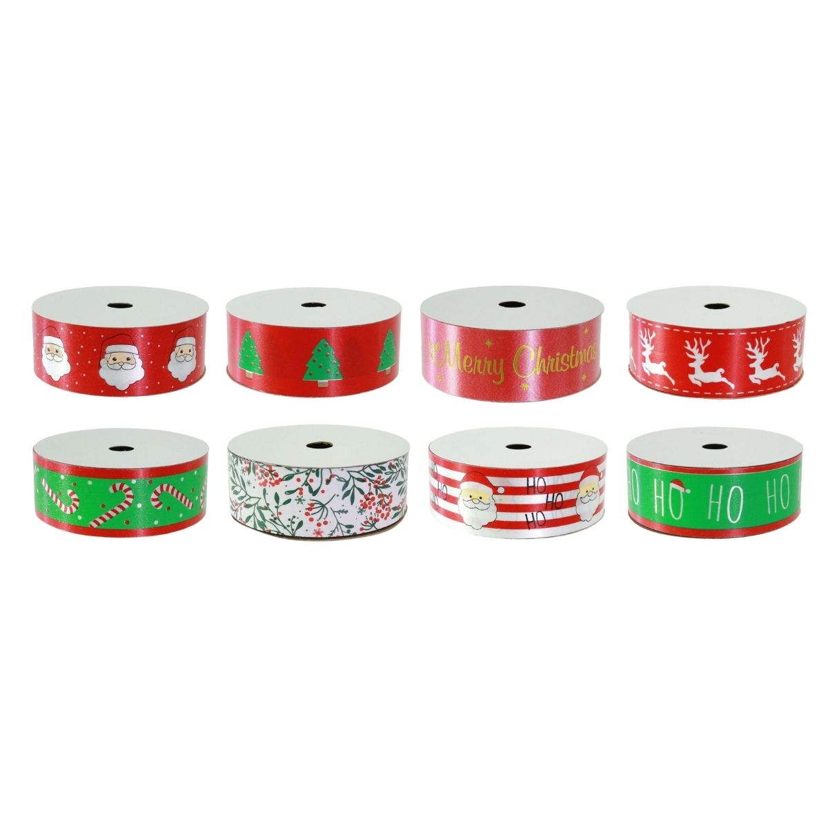 Christmas Ribbon Printed 10m 30mm Assorted