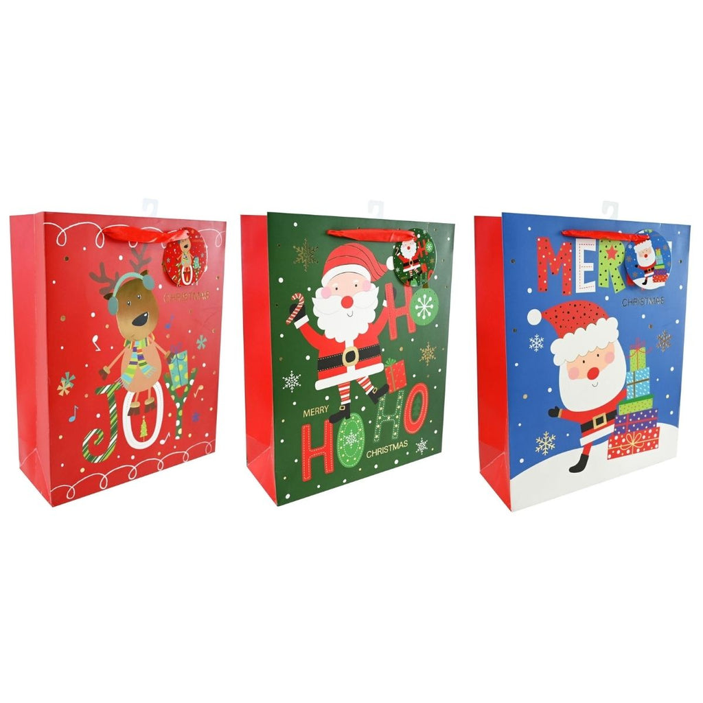 Christmas Gift Bag Large Cute Cartoon Foil Assorted