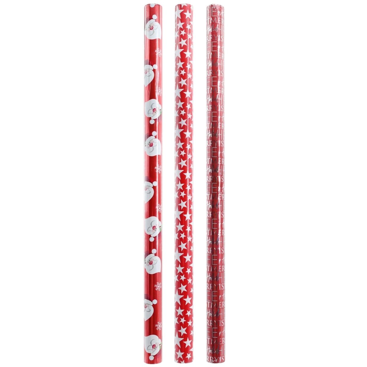 Christmas Wrap Paper 70cm x 5m Red Assorted