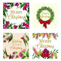 Christmas Cards Botanical Foil 10 Pack