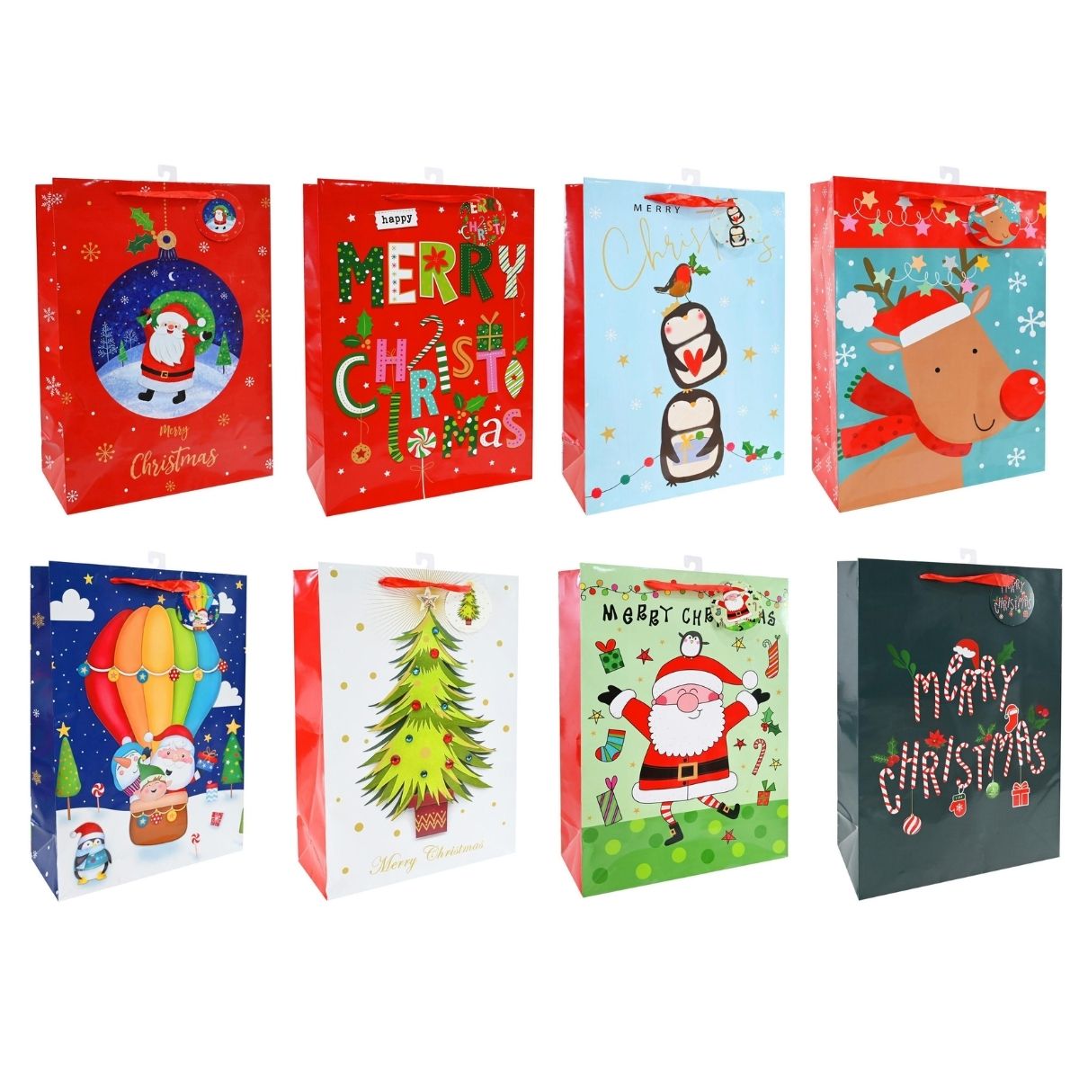 Christmas Printed Gift Bag Extra Large Mega Mix Assorted